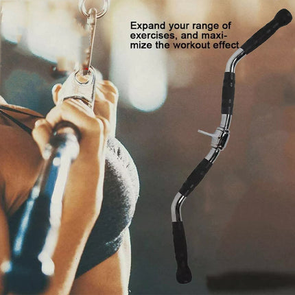 Revolving Curl Pull Down Bar Gym Cable Attachment Tricep Rope Press Handle