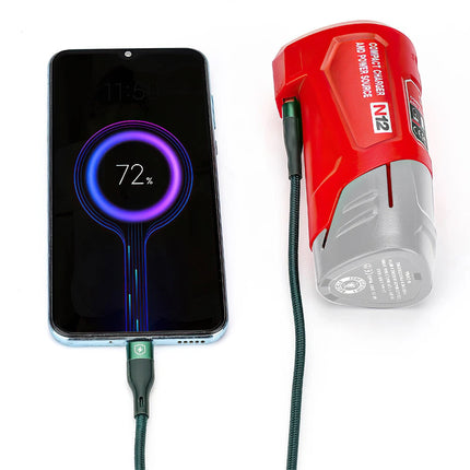 USB Power Source Charger Adaptor For Milwaukee 48-59-1201 M12 Li-Ion Battery