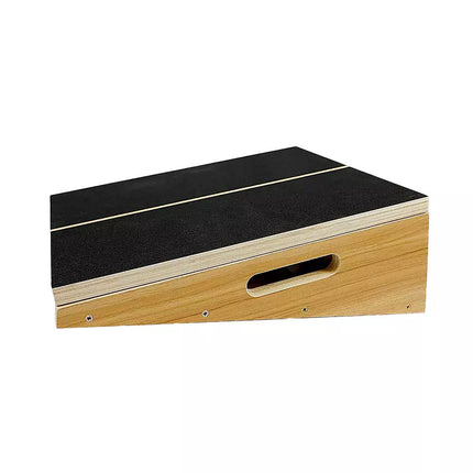 Wooden Slant Exercise Board With Adjustable Incline And Non-Slip Surface