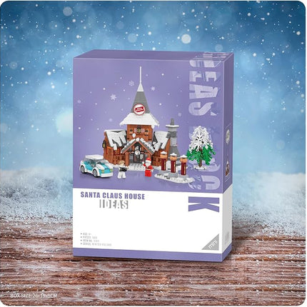 Christmas Santa House Winter Village Building Blocks Set Model Toy Gift 1004pcs