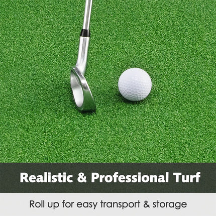 1.5x1M Standard Real Feel Golf Practice Mat Putting Mat Synthetic Turf 3 Tees