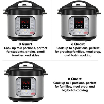 16-in-1 Electric Pressure Cooker Digital Insta Pot Programmable 6L Pot 1000W