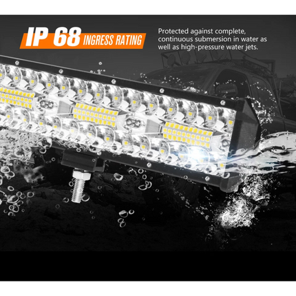 28inch CREE LED Light Bar Spot Beam Triple Row Work Driving Lamp 28" 4WD