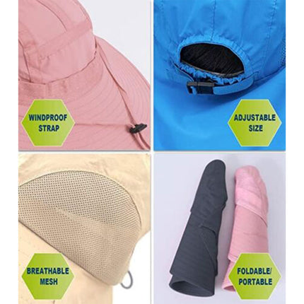 Bucket Hat kids Boy Girl Adjustable Sun Protection Cap Unisex Beach School UPF50