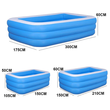 Children Kids Adult Inflatable Swimming Pool Family Above-Ground Pools