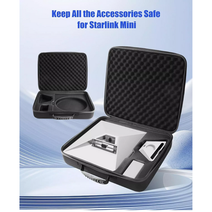 For Starlink Mini Portable Hard Carrying Case, Waterproof Storage Bag Protective