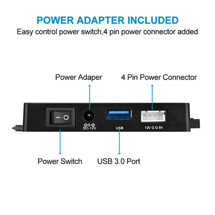 USB 3.0 to 3.5" 2.5''SATA IDE Hard Drive External Adapter Cable Kit Converter