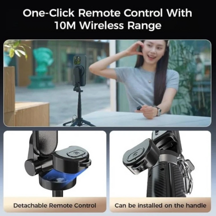 4 in 1 Magnetic Bluetooth Selfie Stick Holder Handheld Tripod Stand for iPhone