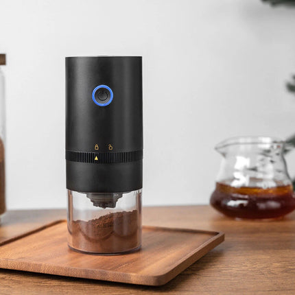 Electric Coffee Grinder Grinding Mill Bean Nut Spice Herb Blender Machine USB Black