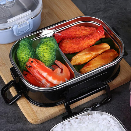 Doule-Layer Stainless Bento Box Leak-Proof Thermal Insulation Portable Lunchbox