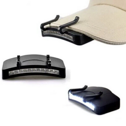 2* Cob Clip-On LED Headlamp 200 Lumens Outdoor Camping Light for Cap Hat