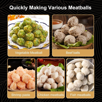 Kitchen Triple Meatball Maker, 304 Stainless Steel Meat Baller Maker Mold Spoon