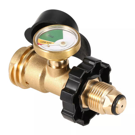2Pack QCC Gas Pressure Gauge Level Indicator Propane LPG Bottle Cylinder Adaptor
