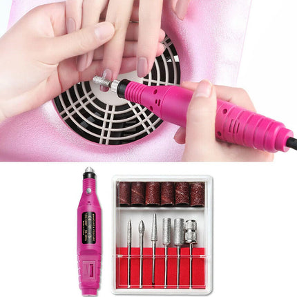 Full Gel Nail Polish Kit LED Lamp Dryer Nail Manicure Grinder With 1000pcs Nail Tips