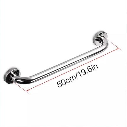 2X Bathroom Shower Wall Grab Bar Safety Grip Handle Towels Rail Stainless Steel 50cm