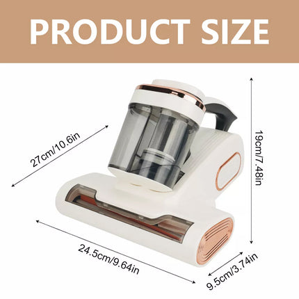 Cordless Mite Remover Upgraded Home Bed Handheld UV Deep Mattress Vacuum Cleaner