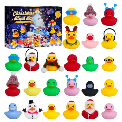 Rubber Duck Christmas Advent Calendar Xmas Countdown 24 Days Bath Toys Gift