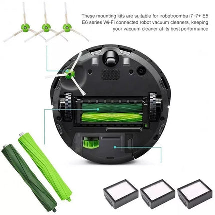 Filter Brush Roller Parts For iRobot Roomba i7 i7+ i8 i4 i3 i6 E5 E6 E7