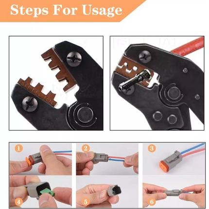 1800PC Deutsch DT Connector Plug Kit With Deutsch Crimp Tool Auto Marine