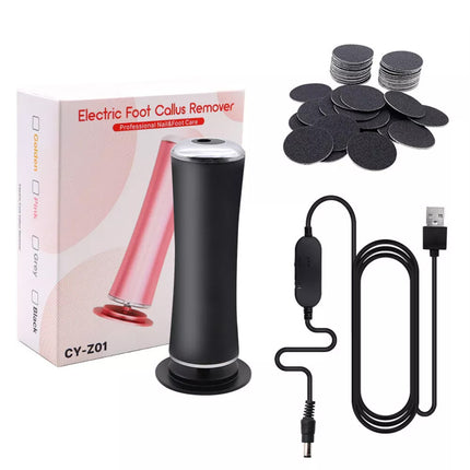 Electric Foot Grinding Dead Grinder Skin Foot File Callus Remover Pedicure TooPB Black
