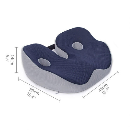 Office Chair Seat Cushion for Sedentary Support Comfort Pillow Pad Home Use Blue