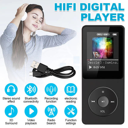 MP3 Player with Bluetooth 5.0 Portable Digital Lossless Music MP3 MP4 Player