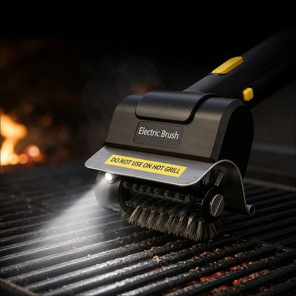 Cordless Electric BBQ Grill Brush Cleaner 1100RPM Rechargeable Stainless Steel