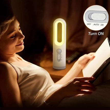 Motion Sensor LED Night Light Rechargeable Flashlight Emergency Camping Lights