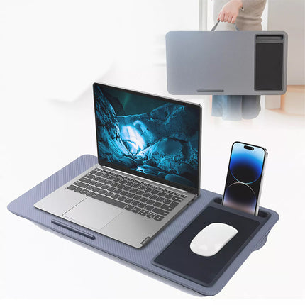 Multi Functional Lap Desk Cushion Table Work Station Mouse Pad for Laptop Tray
