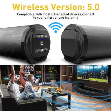 Bluetooth 5.0 Sound Bar TV Soundbar Wired Wireless Home Theater Surround Sound
