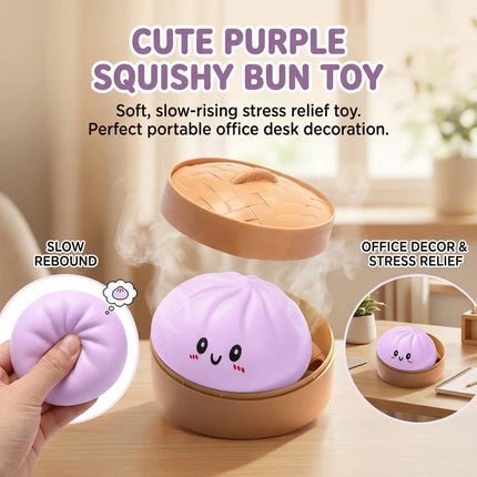 Giant Dumpling Squishys, Baozi Shaped Stress Relief Toy, Jumbo Rainbow Stress Ball Toy  (9Pcs/Set)