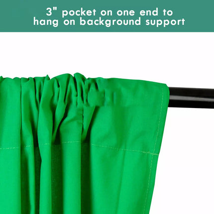 3X3.6M Collapsible Green Screen Photo Backdrop Muslin Background Studio Curtain