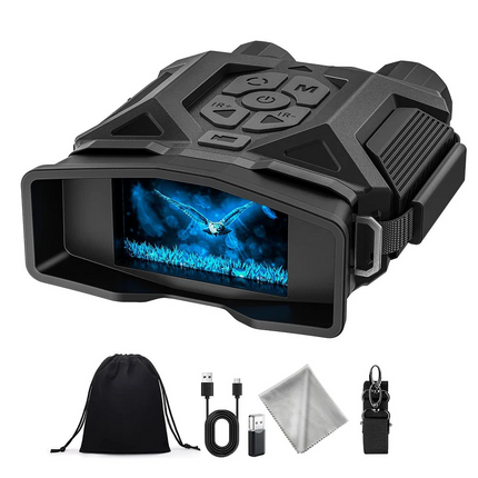 8X Zoom Digital Binoculars 4K Infrared Video Recording Night Vision Goggles AUU