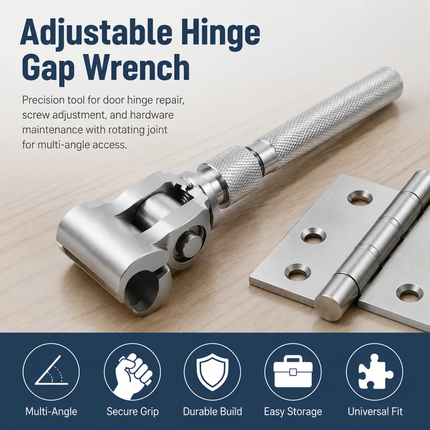 Professional Door Hinge Adjustment Tool - Universal Hinge Adjustment Wrench