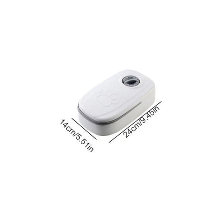 Pet Dog Cat Electric Automatic Timing Feeder 350ML Dry Wet Food Container Bowl  (Single Meal)