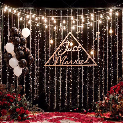 Christmas Decorations Curtain String Lights Cold White