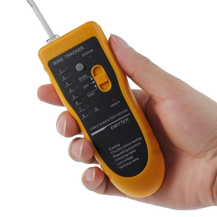 Ethernet Network Toner RJ11 RJ45 Telephone Cable Tester LAN Tracker Wire Finder