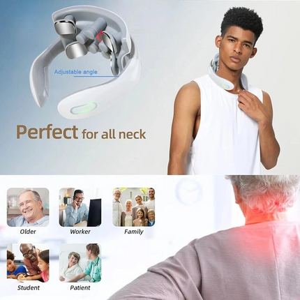 4D Head Cervical Spine Massage Body Pain Relief Electric Neck Shoulder Massager