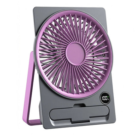 Portable Mini Handheld Fan USB Desk Fan 5-Speed Quiet Cooling for Office Dorm 1p