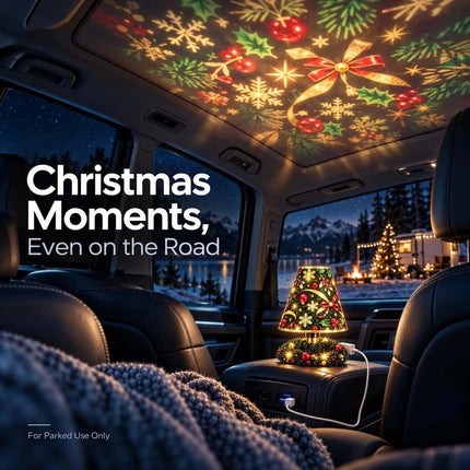 Christmas Ceiling Projector, DIY Tree Lamp Kit, 6 Film Discs, USB Powered