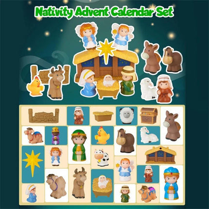 Nativity Advent Calendar Christmas Story Nativity Playset Advent Calen Advent Calendar Christmas Blind Box