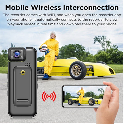 4K HD Mini WiFi Camera Police Body Cam Audio Video Recorder DVR Night Vision