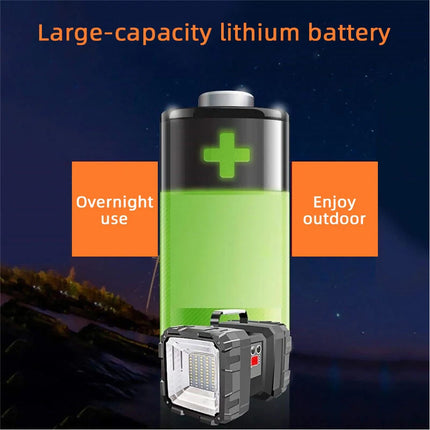 100000LM LED Searchlight Spotlight USB Rechargeable Hand Torch Work Light Lamp