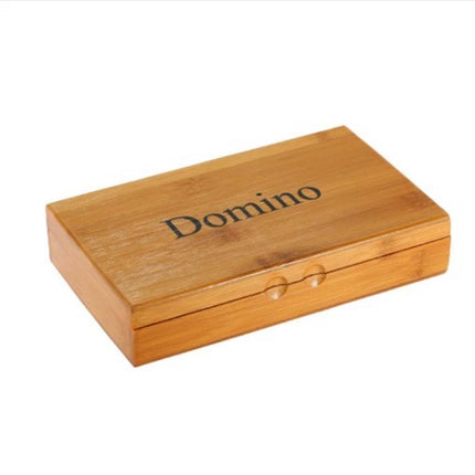 28 Tiles Dominos Set Double 6 Domino Game with Natural Wooden Box Board Game