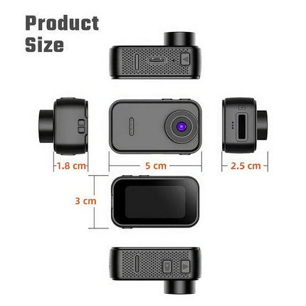 Portable Mini Thumb Action Camera 1080P Magnetic Sport Camera Camcorder Body Cam