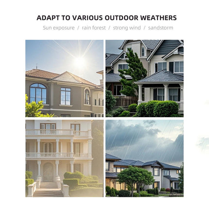 Waterproof Solar Charging Camera Intercom Rain Cover Wireless Video Doorbell
