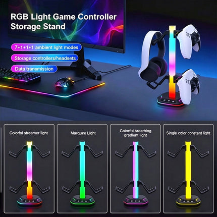 Gaming Headphone Stand Desktop Headset Hanger Display Rack Holder
