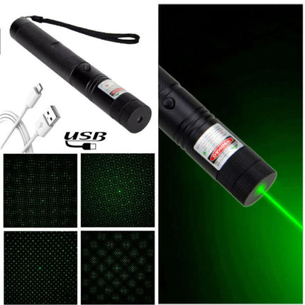 990Miles Rechargeable Green Laser Pointer Pen Astronomy Lazer Star Visible Beam