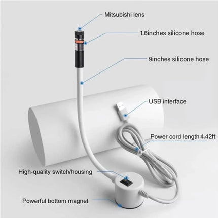 USB Positioning Laser Cross/Line Lamp w/ Magnetic Base Sewing Machine Cutting