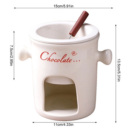 Cheese Chocolate Melting Ceramic Creative Coffee Mug Cup Personal Fondue Mugs